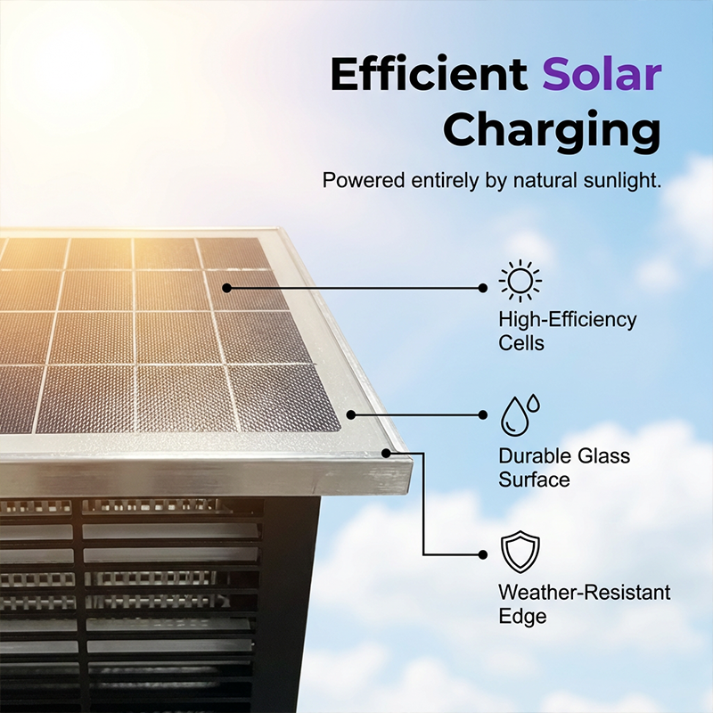 Lámpara Solar Mata Mosquitos para Exterior