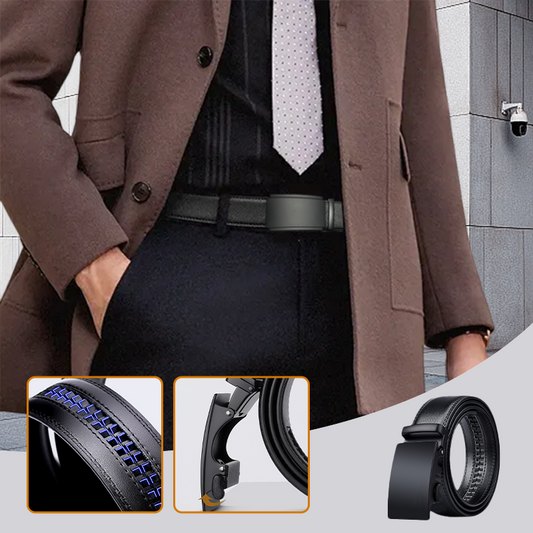 Cinturón de trinquete ajustable para hombre para uso casual y formal