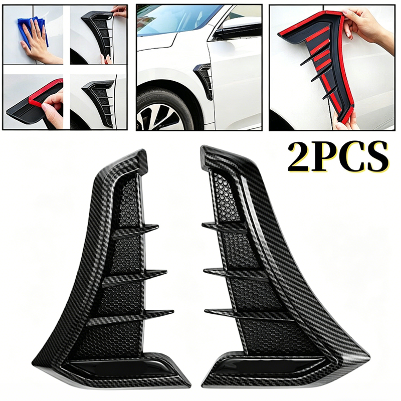 Rejillas Decorativas para Salpicadera de Auto - Sticker Universal Estilo Deportivo