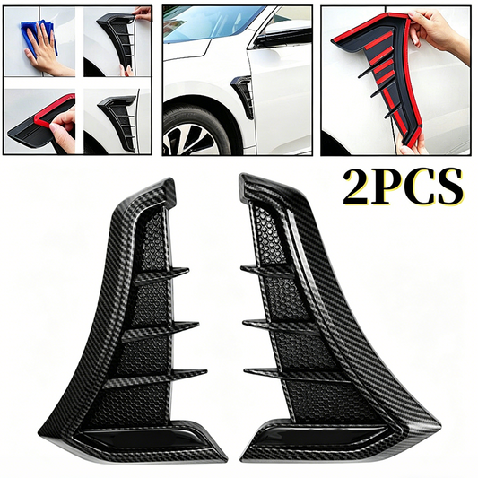 Rejillas Decorativas para Salpicadera de Auto - Sticker Universal Estilo Deportivo