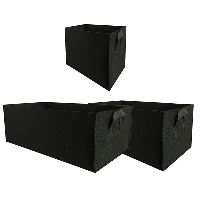 Cama de cultivo elevada de tela con separadores