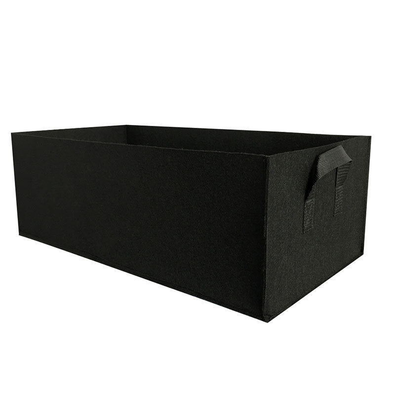 Cama de cultivo elevada de tela con separadores