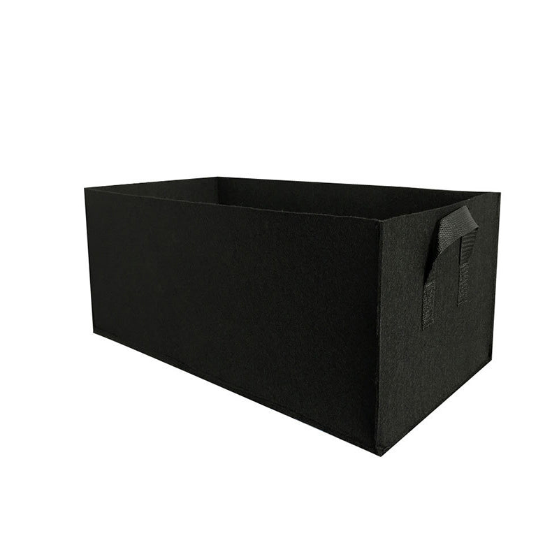 Cama de cultivo elevada de tela con separadores