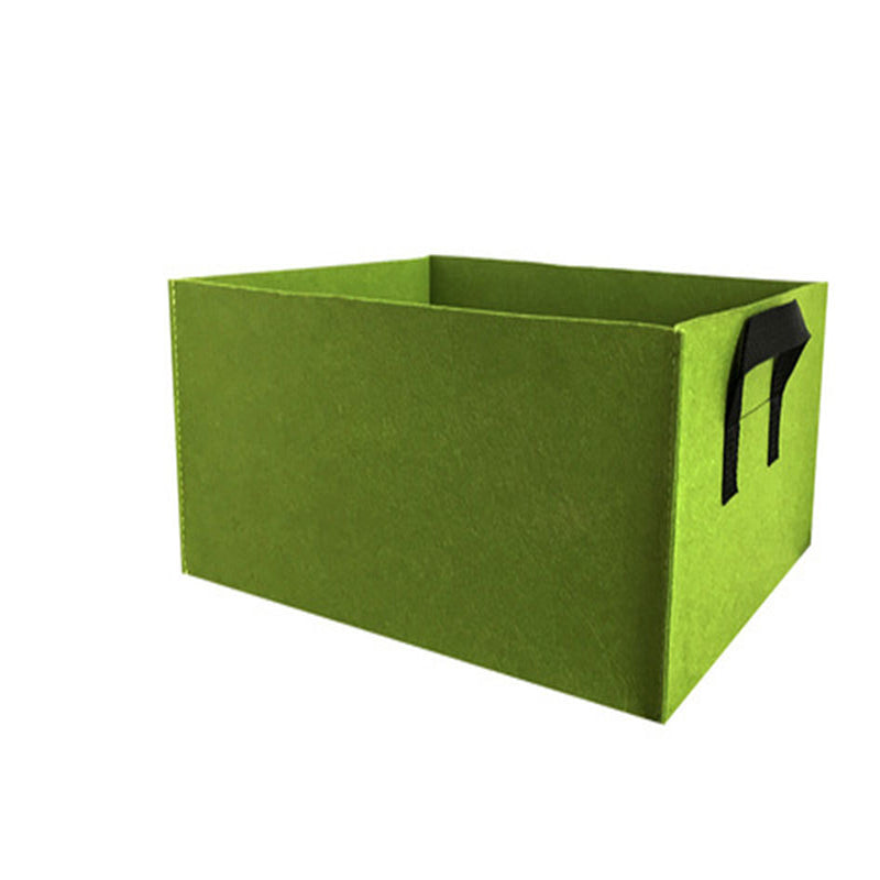 Cama de cultivo elevada de tela con separadores