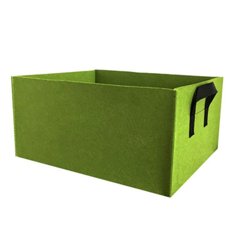 Cama de cultivo elevada de tela con separadores
