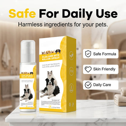 Spray repelente de plagas para mascotas de fórmula suave