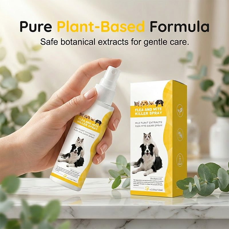 Spray repelente de plagas para mascotas de fórmula suave