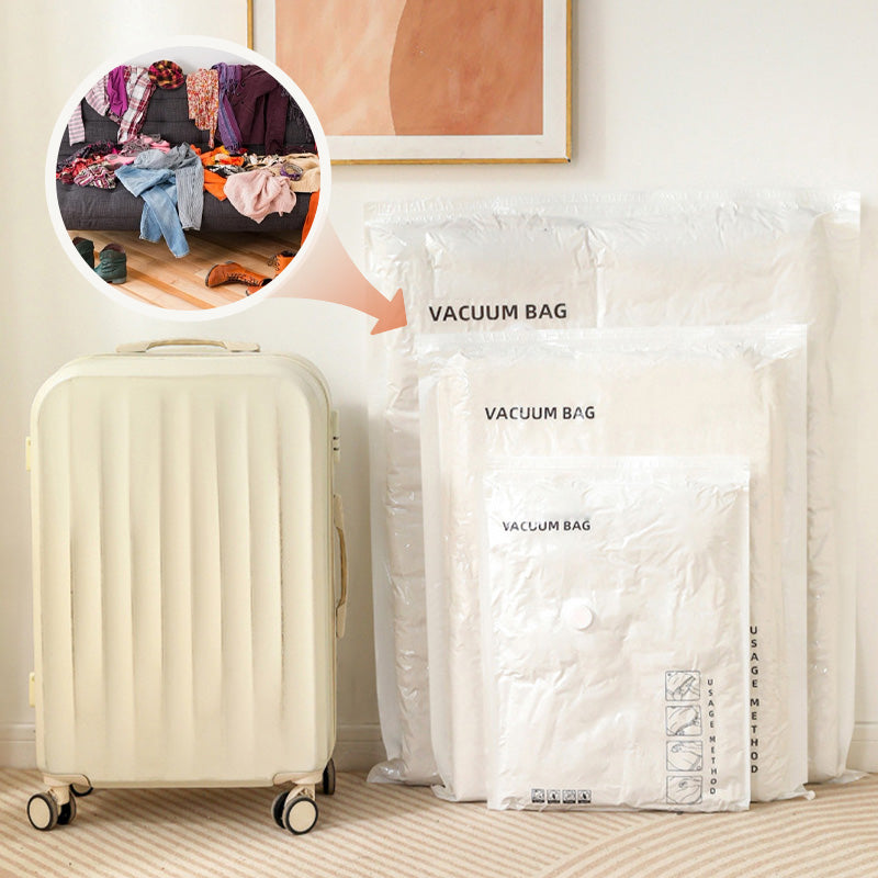 Bolsa de compresión al vacío reutilizable para guardar ropa