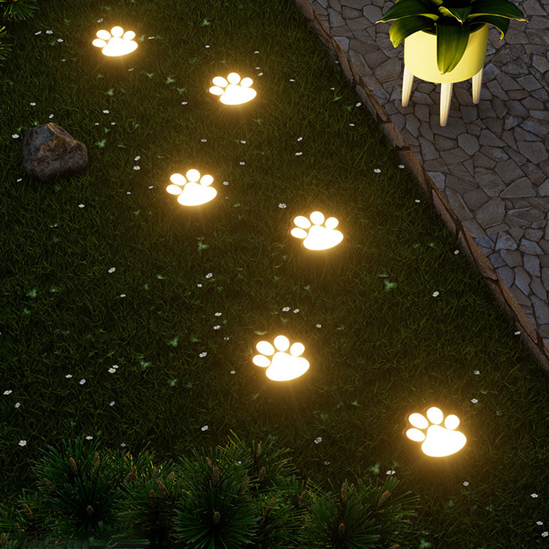 Luces Solares para Jardín en Forma de Huella de Pata