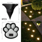 Luces Solares para Jardín en Forma de Huella de Pata