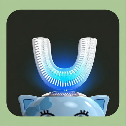 Cepillo de dientes eléctrico automático para niños con forma de U