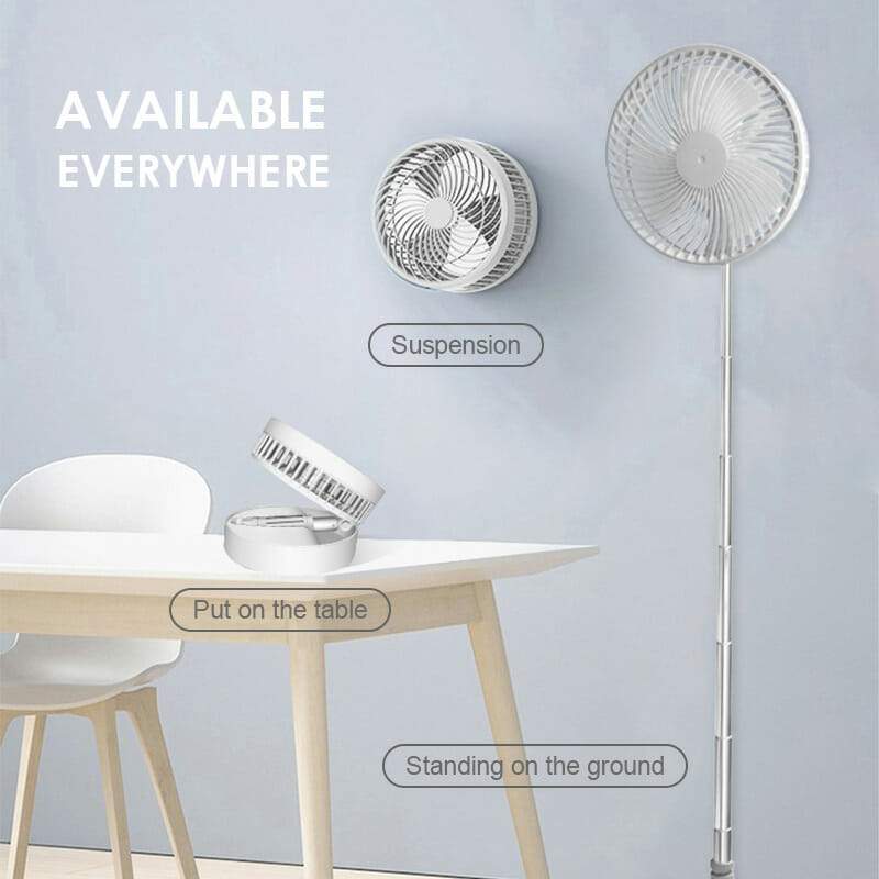 ⏰🔥 ¡50% DE DESCUENTO POR TIEMPO LIMITADO! 🌀 Ventilador Plegable Enchufable – Frescura Instantánea en Casa ✨🏠