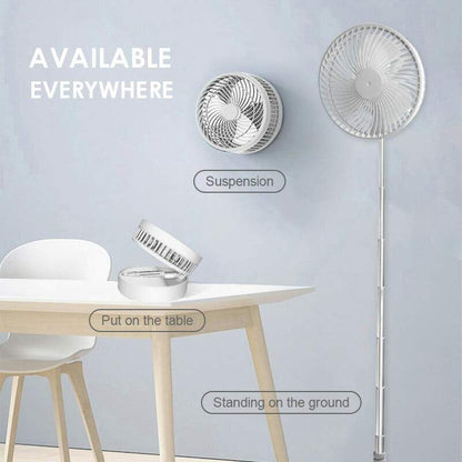 🌀 ¡50% DE DESCUENTO AHORA! 🔋 Ventilador USB Plegable y Telescópico – Altura ajustable, silencioso y portátil – perfecto para escritorio, viajes o uso al aire libre 💨