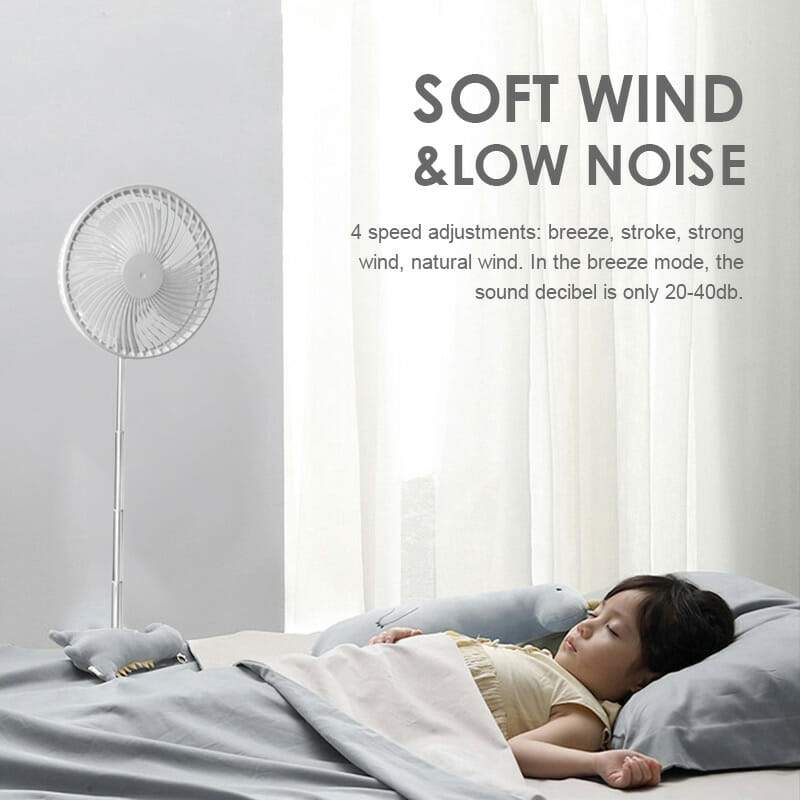 ⏰🔥 ¡50% DE DESCUENTO POR TIEMPO LIMITADO! 🌀 Ventilador Plegable Enchufable – Frescura Instantánea en Casa ✨🏠