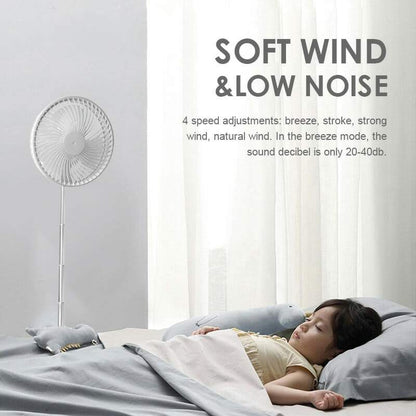 ⏰🔥 ¡50% DE DESCUENTO POR TIEMPO LIMITADO! 🌀 Ventilador Plegable Enchufable – Frescura Instantánea en Casa ✨🏠
