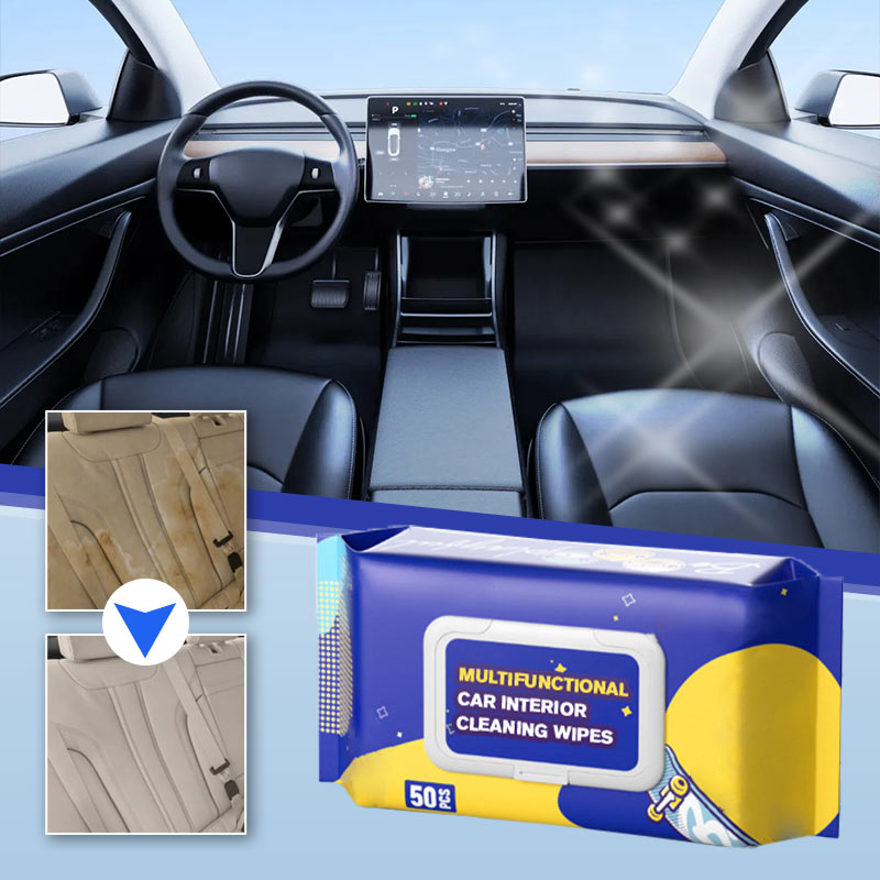 Toallitas Limpiadoras Multiusos para Interior de Auto y Carro