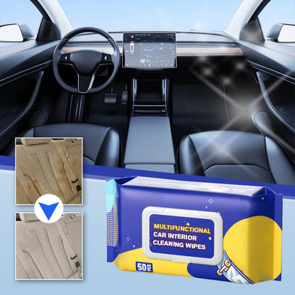 Toallitas Limpiadoras Multiusos para Interior de Auto y Carro