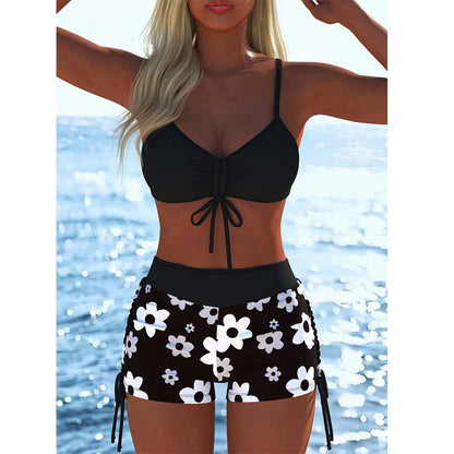 ⏰🔥 ¡50% DE DESCUENTO POR TIEMPO LIMITADO! 👙 Conjunto Bikini con Shorts – Ajuste Cómodo y Estilo Perfecto para el Verano ✨🌊