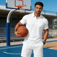 Conjunto de dos piezas para hombre: camisa y pantalón corto, ideal para el verano