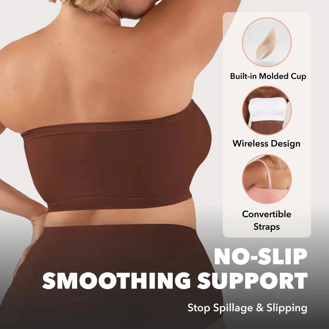 Brasier Strapless Convertible Tipo Bandeau para Mujer
