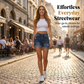 Shorts de Mezclilla para Mujer con Valenciana de Moda