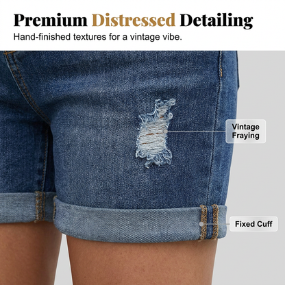 Shorts de Mezclilla para Mujer con Valenciana de Moda