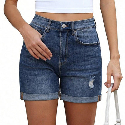 Shorts de Mezclilla para Mujer con Valenciana de Moda