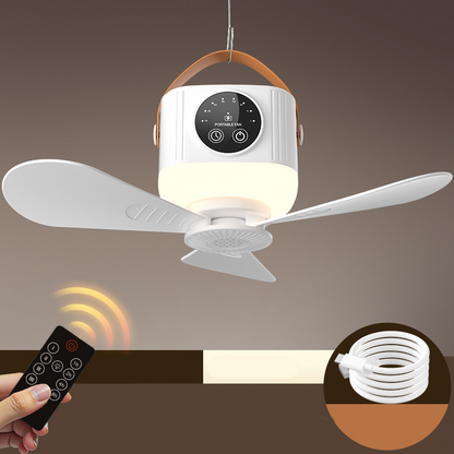 Ventilador de Techo Portátil con Control Remoto | Silencioso y Potente