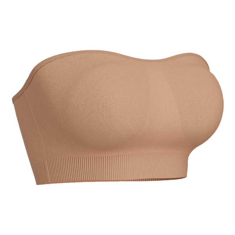 Brasier Bandeau para Mujer Sin Varillas con Tirantes Removibles