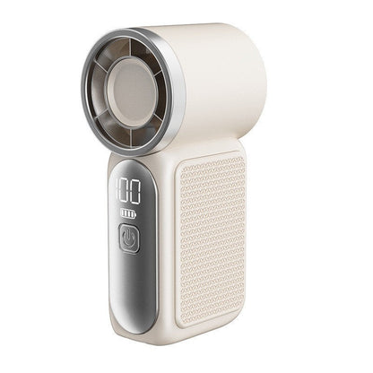 Mini ventilador de mano con pantalla LED – 👍 Ventilador de bolsillo con 5 velocidades turbo. ✨ Recargable por USB, refrigeración de alta velocidad para viajes y maquillaje. Regalo perfecto. Refrigeración portátil.