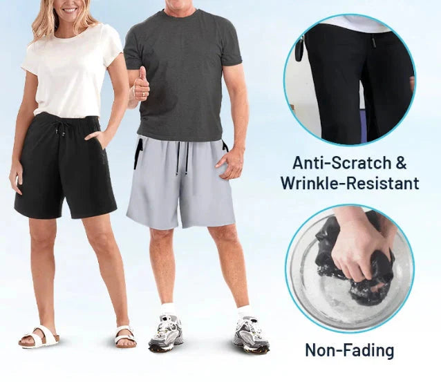 Venta caliente🔥Pantalones cortos elásticos de secado rápido de seda de hielo unisex