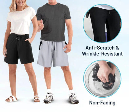 Venta caliente🔥Pantalones cortos elásticos de secado rápido de seda de hielo unisex