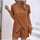 Conjunto de 2 Piezas para Dama con Top Asimétrico y Shorts