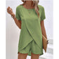 Conjunto de 2 Piezas para Dama con Top Asimétrico y Shorts