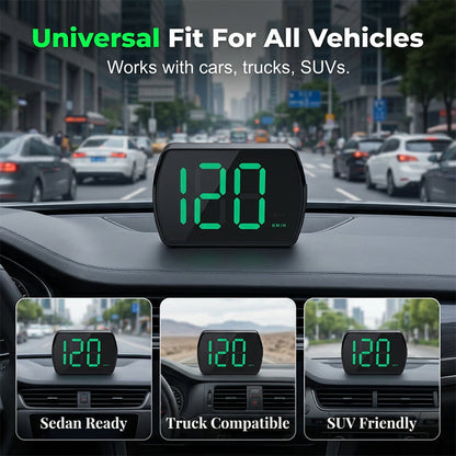 Velocímetro Head-Up Display GPS universal para coche