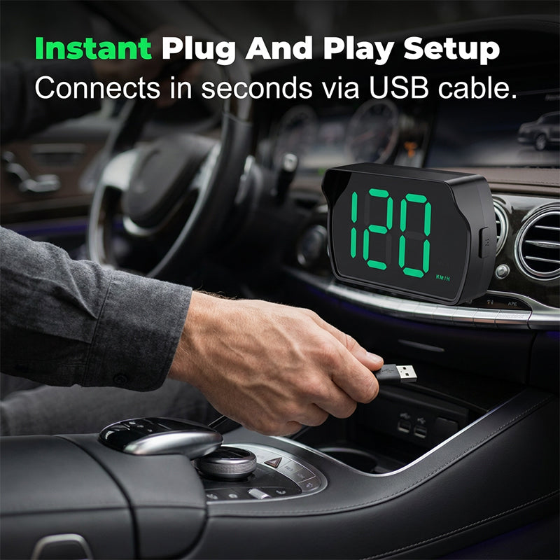 Velocímetro Head-Up Display GPS universal para coche