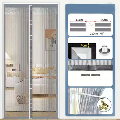 Cortina Mosquitera Magnética de Uso Rudo para Puerta