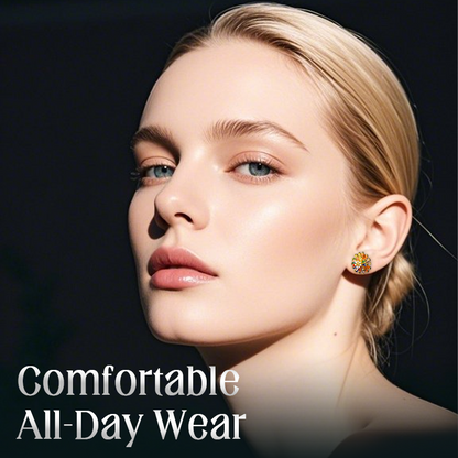 💥50% DESCUENTO! 🔥 Aretes y Collar de Fuegos Artificiales Coloridos para Mujer