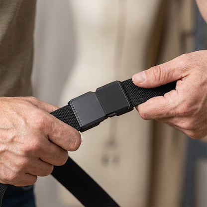 Cinturón Trenzado Elástico para Hombre | Cinto Casual de Lona Resistente