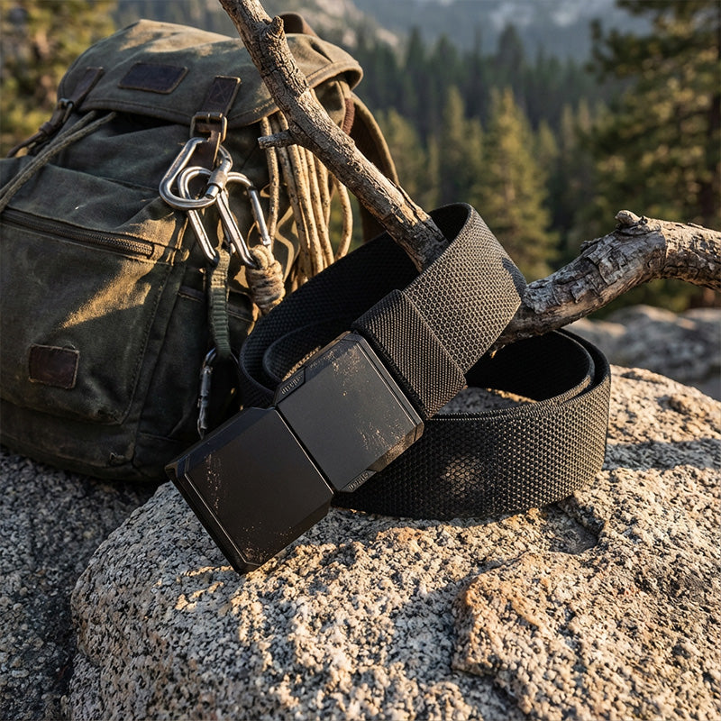 Cinturón Trenzado Elástico para Hombre | Cinto Casual de Lona Resistente