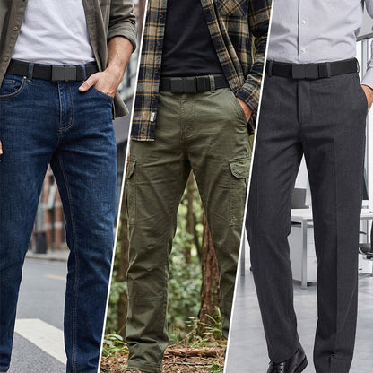 Cinturón Trenzado Elástico para Hombre | Cinto Casual de Lona Resistente