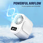 Mini Ventilador Portátil Recargable para Cintura y Mano, Potente Flujo de Aire