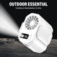 Mini Ventilador Portátil Recargable para Cintura y Mano, Potente Flujo de Aire