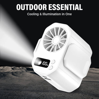 Mini Ventilador Portátil Recargable para Cintura y Mano, Potente Flujo de Aire