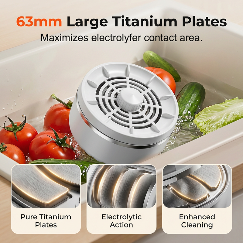 🥦✨ Oferta relámpago | Purificador electrolítico de alimentos | Máquina para limpiar frutas y verduras