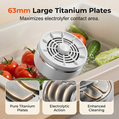 🥦✨ Oferta relámpago | Purificador electrolítico de alimentos | Máquina para limpiar frutas y verduras