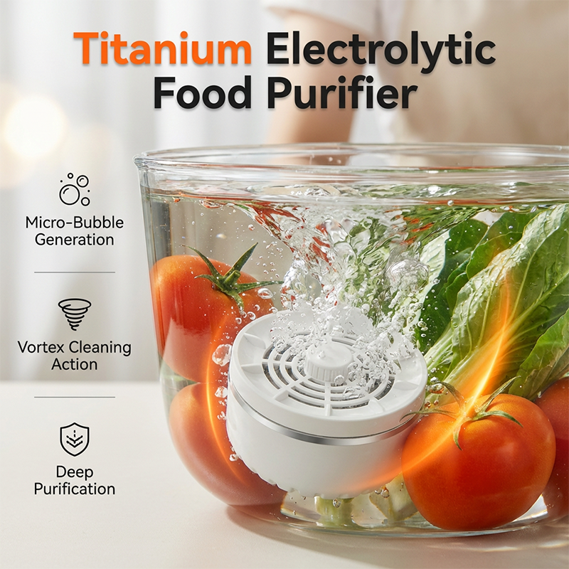 🥦✨ Oferta relámpago | Purificador electrolítico de alimentos | Máquina para limpiar frutas y verduras