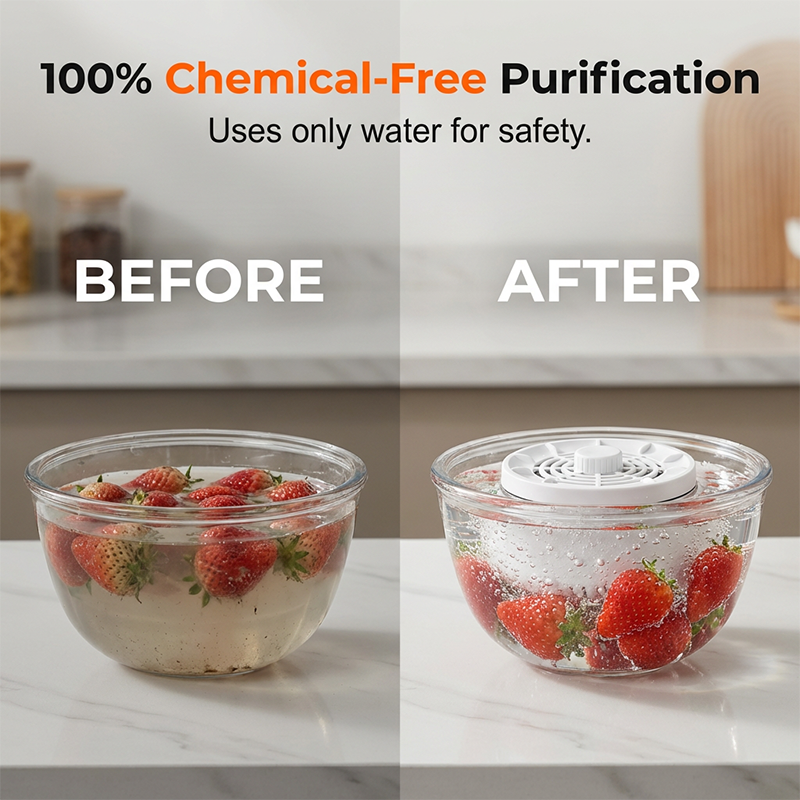 🥦✨ Oferta relámpago | Purificador electrolítico de alimentos | Máquina para limpiar frutas y verduras