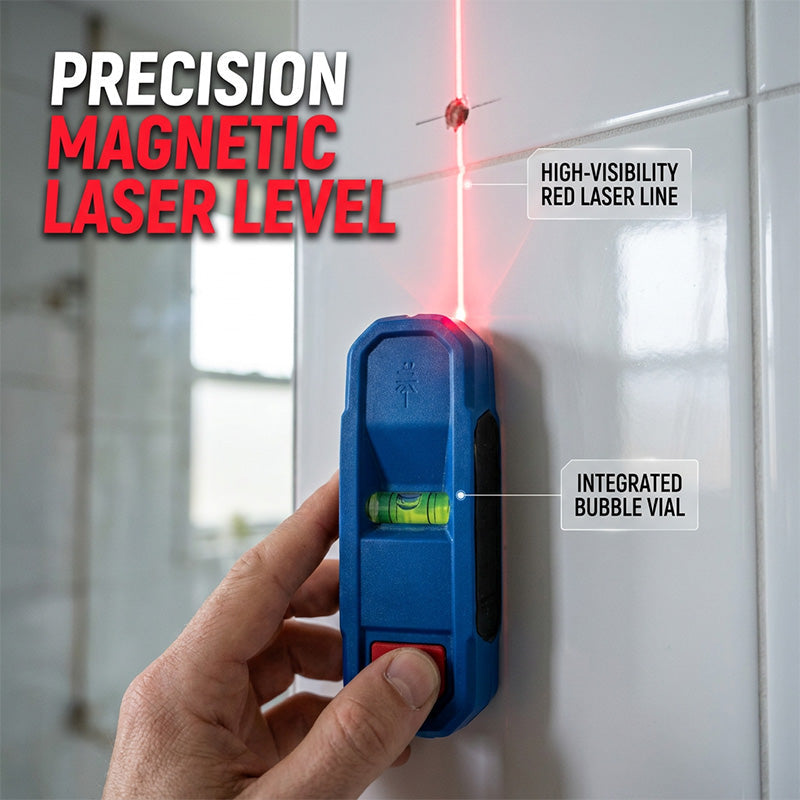 Nivel láser magnético y detector de vigas 3 en 1