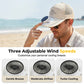 Gorra con ventilador alimentado por energía solar con carga USB